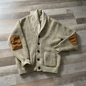 Orvis Made in USA Button Down 2 Pockets Wool Sweater